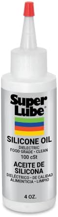 Super Lube Silicone Oil High & Low Temp CST (Clear, 4oz Bottle) | NSF Certified Food Grade & Clean | High and Low Temp Stable