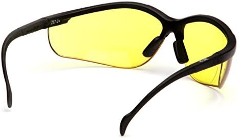 Pyramex Venture II Bifocal Readers Safety Glasses Protective Eyewear, 2.5 Diopters, Amber