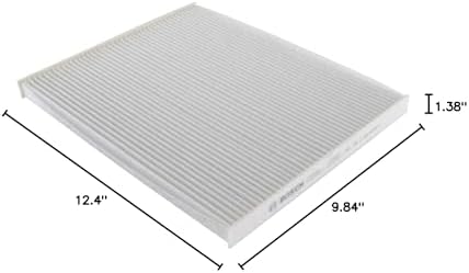 BOSCH P3951WS Workshop Cabin Air Filter - Compatible with Select Ford Edge, Fusion, Police Responder Hybrid, SSV Plug-In Hybrid; Lincoln Continental; MKX, MKZ (Pack of 3)