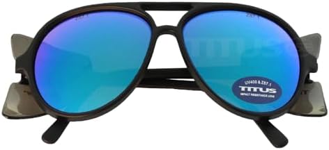 TITUS G35 Retro Aviator Z87 DOT ANSI CE Approved Safety Glasses