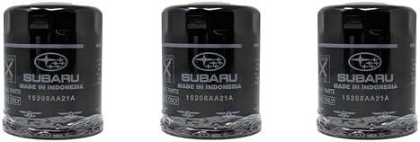 Subaru Engine Oil Filter & Crush Gasket Kit (1, 2, 3, 6, 12 pks available) Outback Legacy Impreza Forester XV Crosstrek Ascent 15208AA21A & 803916010 (3 Pack)