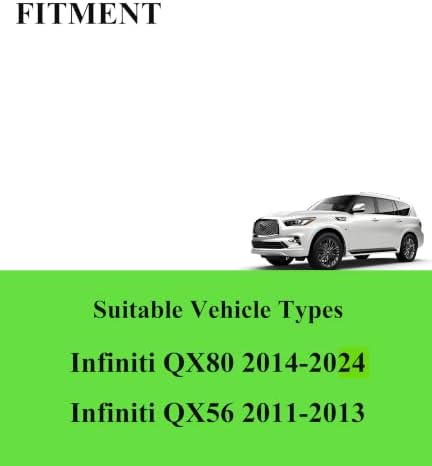 3 Wipers Replacement for Infiniti QX80 2014-2024/QX56 2011-2013(Set of 3)