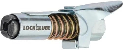 LockNLube Grease Coupler 1/8" NPT - Universal - Locking Grease Gun Coupler, 10,000 PSI