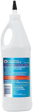 Valvoline High Performance SAE 80W-90 Gear Oil 1 QT 32 Fl Oz (Pack of 2)