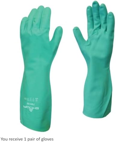 SHOWA 730 Chemical Resistant Glove, 15-mil Nitrile, X-Large, Single Pair