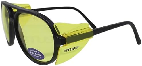 TITUS G35 Retro Aviator Z87 DOT ANSI CE Approved Safety Glasses