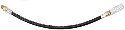 PROLUBE 18-inch Grease Gun Hose with 4-Jaw Coupler | 1/8” NPT Thread | for use with Hand Operated Grease Guns | 3,500 PSI Working Pressure (43651)