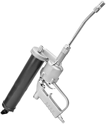 PROLUBE Hi-Power Air Operated Grease Gun | 14-Ounce Capacity | 6,000 PSI | 6-inch Steel Extension & Coupler | 1/8” NPT Threads (43362)