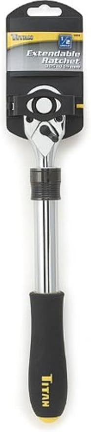 Titan 12074 1/2-Inch Drive x 12 to 17-Inch 72-Tooth Extendable Ratchet