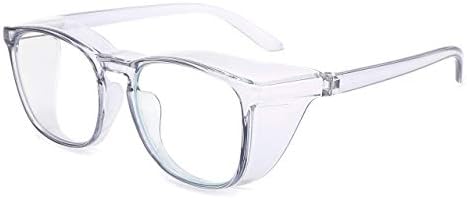 Alsenor Safety Glasses Anti Fog Goggles Protective Eyewear Blue Light Blocking Anti Dust UV Protection Glasses For Men Women (Blue)