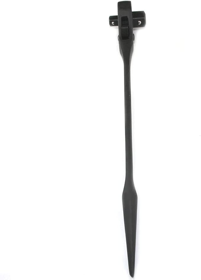 MacWork 3/4" x 1/2" Drive Dual Head Ratchet wrench,Round Head Heavy Duty Crowbar Scaffold Spanner 16in.