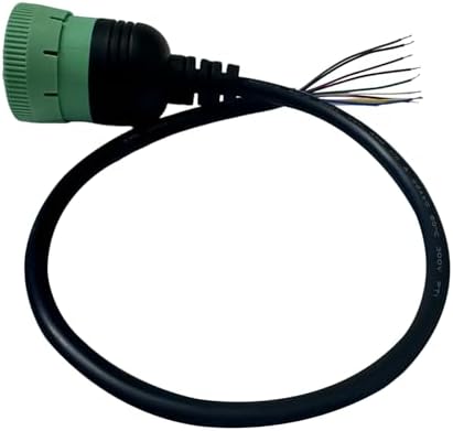 Type 2 Green J1939 9 Pin to Open Cable Adapter,J1939 DIY Connector