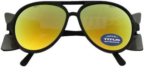 TITUS G35 Retro Aviator Z87 DOT ANSI CE Approved Safety Glasses
