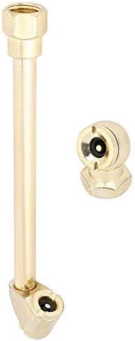 Tire Inflator Pump Nozzle with 1/4-Inch Internal Thread Brass Air Chuck for Cars Motorcycles Pneumatic Tool Accessory