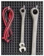 Ascend Tools Accessories for Organizer Genie Pegboards to Scale Up Organized Workspace (Metal Hooks 2.76 inch/70 mm - 10 Pieces)