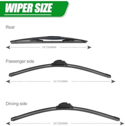 Windshield Wiper Blades compatible with 2003-2008 Honda Pilot