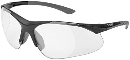 Delta Plus RX-500C-0.75 Diopter Full Lens Magnifier Safety Glasses, Black Frame, Clear Lens