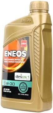 ENEOS 5W-30 Fully Synthetic Motor Oil, API SQ, dexos1 Gen3, 6 Qt