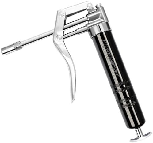 FIXSMITH Mini Grease Gun,Pistol Grip Grease Gun with 6.6 inch Rigid Pipe