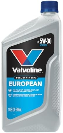 Valvoline European Vehicle Full Synthetic SAE 5W-30 Motor Oil 1 QT