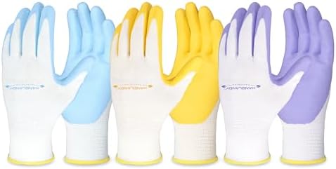 HANDLANDY 2/3/6 Pairs Womens Gardening Gloves, Garden Gloves for Women
