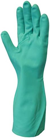 SHOWA 730 Chemical Resistant Glove, 15-mil Nitrile, Large, 12-Pack