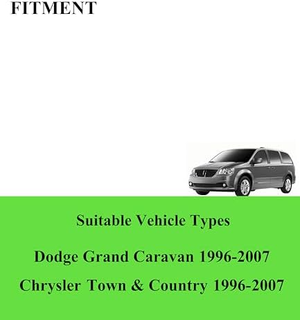3 Wipers for Dodge Grand Caravan/Chrysler Town & Country 1996-2007