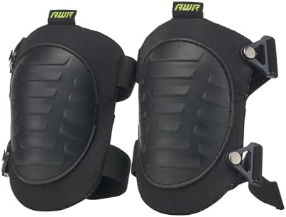 AWP Tactical Hard Cap Knee Pads with Tri-Buckle Closure for Work