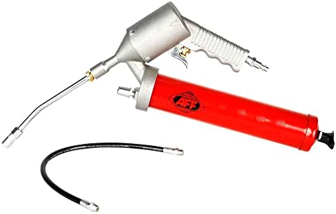 AFF Continuous Flow Heavy Duty Air Powered Grease Gun with Aluminum Head and Pistol Grip, 4800 PSI, 8605