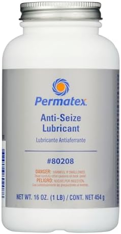 Permatex 80208 Anti-Seize Lubricant with Brush Top Bottle, 16 oz., Silver