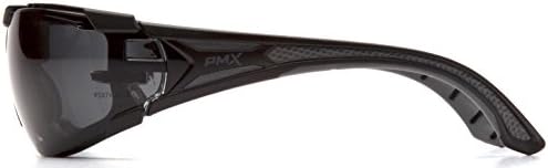 Pyramex Endeavor Plus Safety Glass Black/Gray Frame With Foam Padding Clear H2MAX Anti-fog Lens