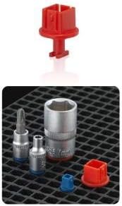 Ascend Tools Organizer Genie 1/2" Socket Holder Pegboard Accessory – Holds 1/2" Drive Sockets (50 Per Pack), Tool Storage Organizer