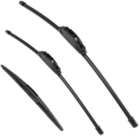 PHILTOP 24" 21" 14"Windshield Wiper Blades Replacement for 2003-2008 Pilot Premium All Weather Front Rear Wipers Set (Pack of 3)