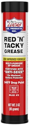 Lucas Oil 10318 Red N Tacky Grease 3 Ounce Combo Pack (Pack of 10)