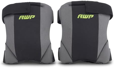 AWP Work Knee Pads, One Size, 1 Pair, Low-Profile Fabric Cap