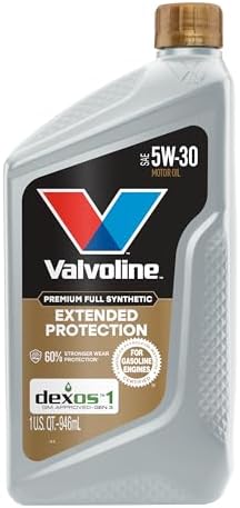 Valvoline Extended Protection Full Synthetic Motor Oil SAE 5W-30 1 QT, Case of 6