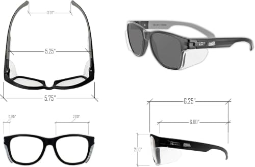 MAGID Gemstone Y50 Performance Anti-Fog Safety Glasses with Side Shields