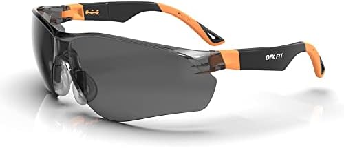 DEX FIT Safety Glasses SG210 Series - Anti-Fog & Scratch Resistant Z87.1 Certified, Adjustable Temples