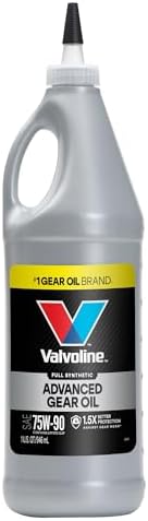 Valvoline SynPower SAE 75W-90 Full Synthetic Gear Oil 1 QT, Case of 12