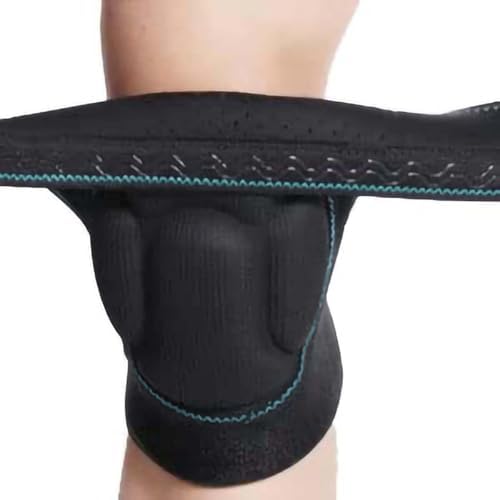 Knee Pads for Men & Women, Strap on Kneepads Adjustable, Blue Edge S 1 Pair