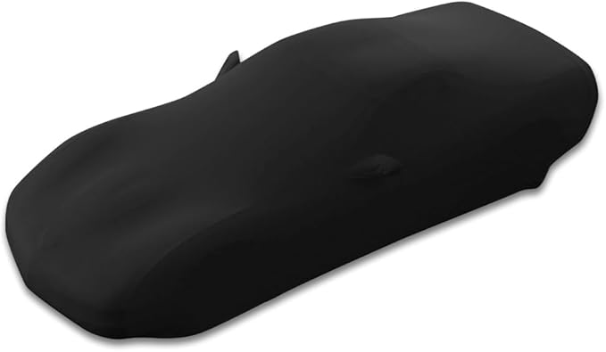 C5 Corvette Indoor Car Cover - Custom Fit Ultraguard Stretch Satin - The Ultimate High End Fit with Storage Bag for 1997-2004 C5, Z06, Convertible, Hardtop Corvettes (Black)
