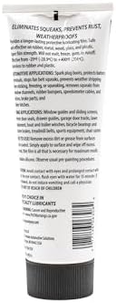 AGS Automotive Solutions SIL-Glyde Multi-Purpose All-Weather Lubricating Compound for All Surfaces - 8 oz Tube, Versitle Multi-Purpose Lubrication, All Weather, Auto, Home, Farm and Shop