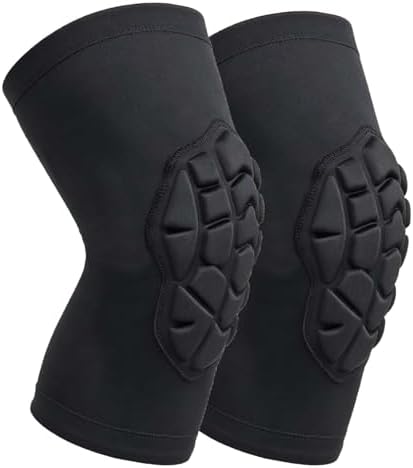 Knee Pads for Volleyball Wrestling Men Women, Breathable Flexible, Black M