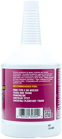 Red Line 30304 Synthetic Racing Type F Automatic Transmission Fluid (ATF) - 1 Quart (12 Pack)