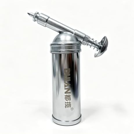 3 oz Mini Grease Gun, One-Hand Push-Type Lubricator with Needle Nozzle