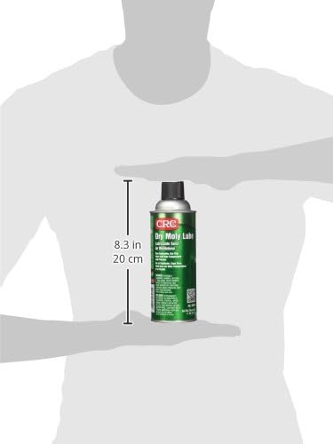 CRC Dry Moly Lube Spray - High-Temp. Molybdenum Disulfide Lubricant - 11 oz
