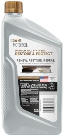 Valvoline Restore & Protect Full Synthetic 5W-30 Motor Oil 1 Quart