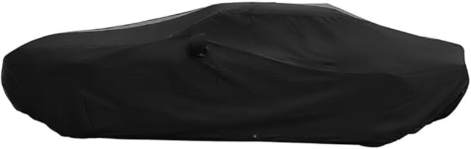 SR1 USA Car Cover for Dodge Challenger 2008–2026 – Custom Fit All Weather, Waterproof, UV Protection, 300D Ultraguard Plus, Indoor Outdoor - SXT, GT, R/T, Scat Pack, Hellcat, Widebody (Black/Gray)