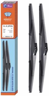 12 inch (12-K) Rear Wiper Blades Replacement for Hyundai Tucson 2015-2010/Kia Sportage 16-11 +More BACK Windshield Wiper Blades For My Car Pack of 2