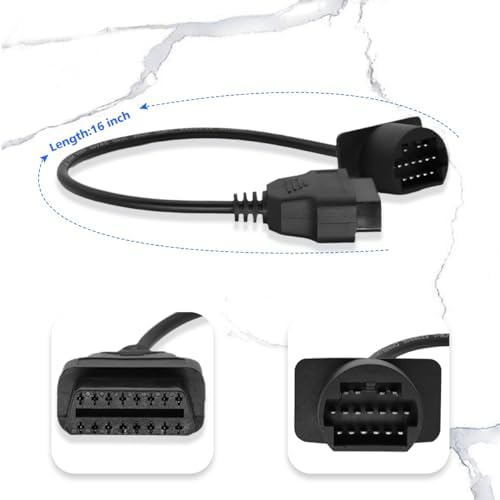 OBD2 Adapter for Mazda 17 Pin OBD1 to 16 Pin OBD2 Diagnostic Cable
